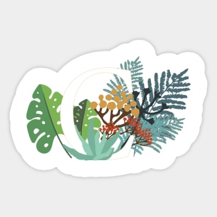 Plant Letter C Sticker